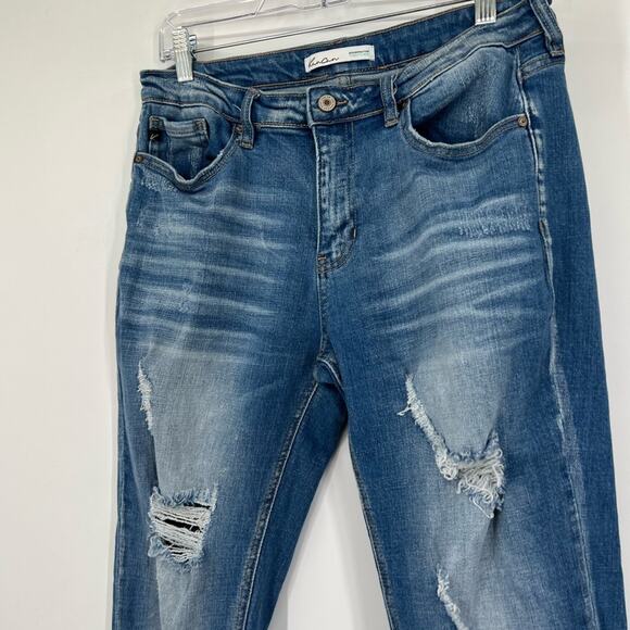 KanCan High Rise Medium Ripped Boyfriend Jeans - Picture 2 of 7